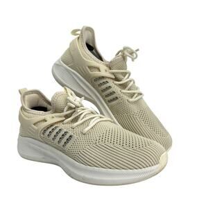 SDolphin Women Sneakers Beige Mesh US 8